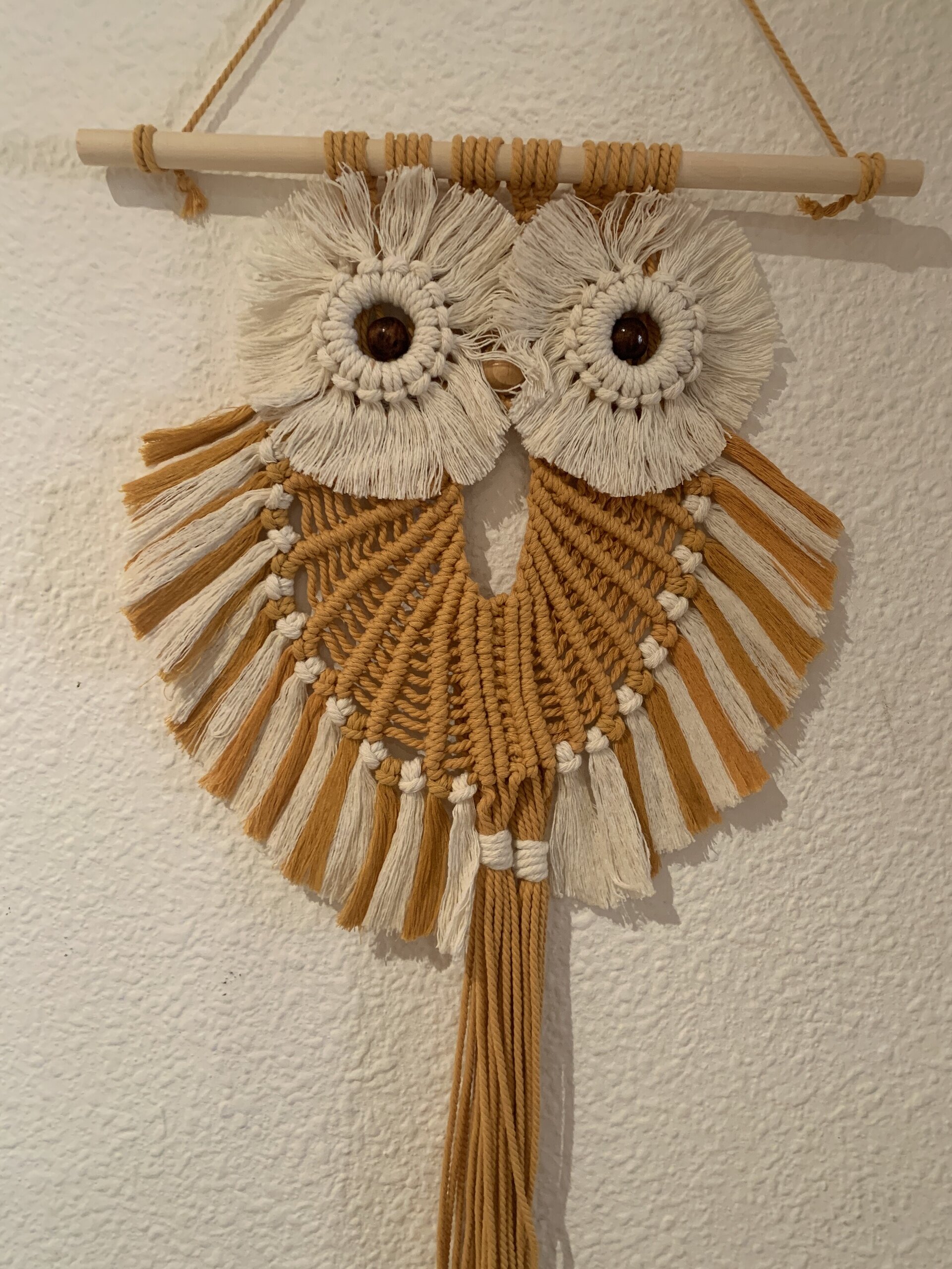 Buho de macramé Amarillo - 2