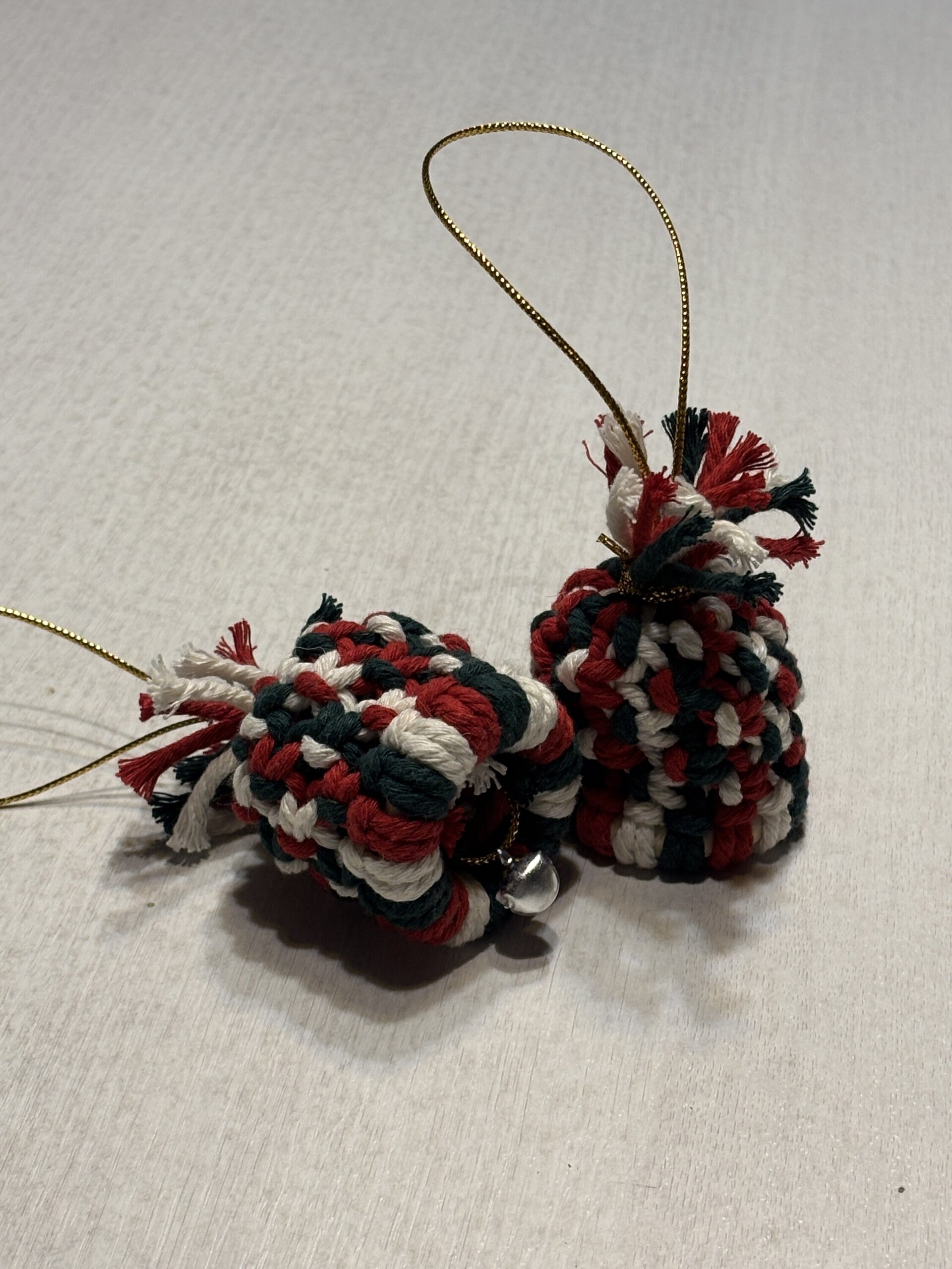 Lote adornos Navidad de Macramé - 6