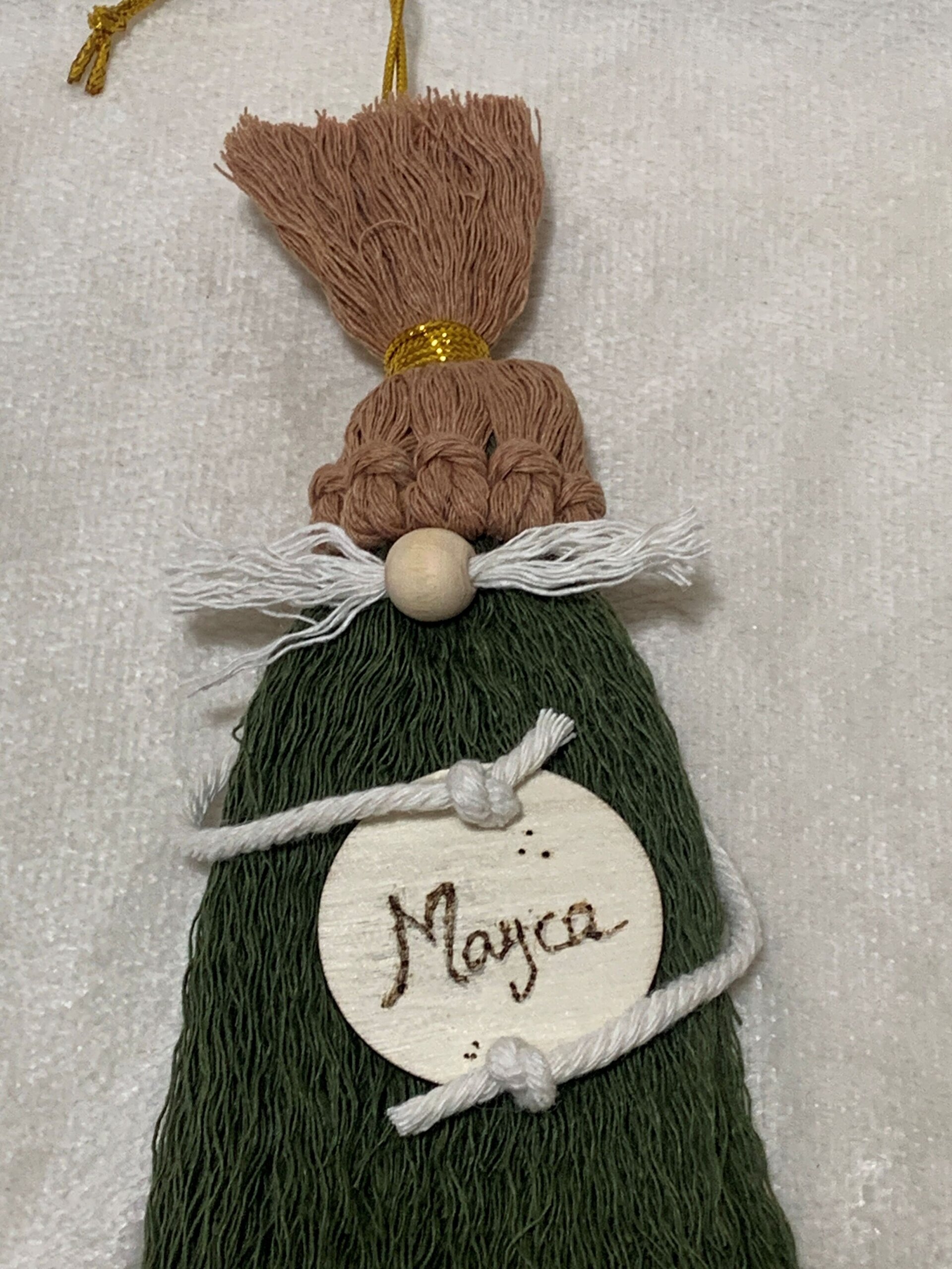 Duende Gorro camel, Cuerpo verde (Personalizado con nombre) - 5