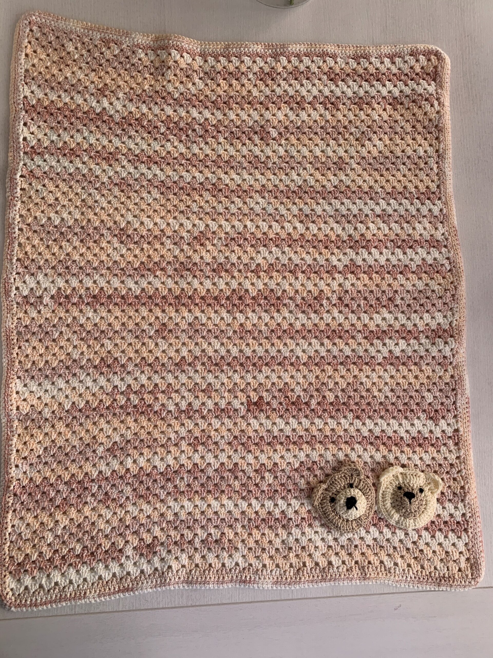 Manta Bebé Salmón Beige - 2