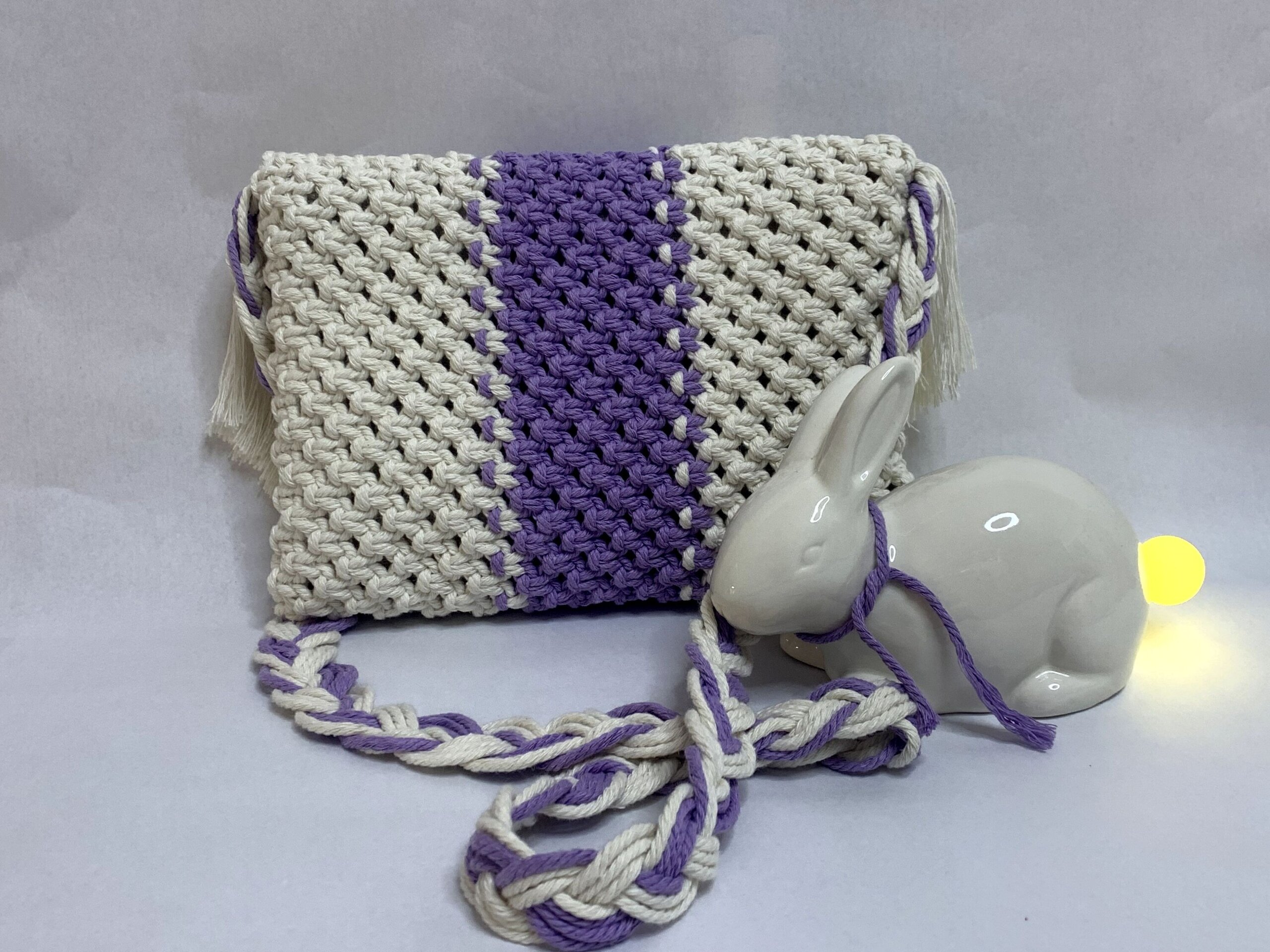 Bolso Lila Beig en macramé - 2