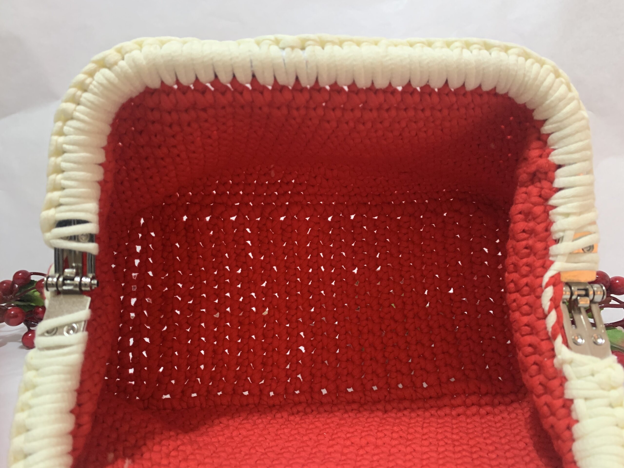 Neceser Rojo y beige - 5