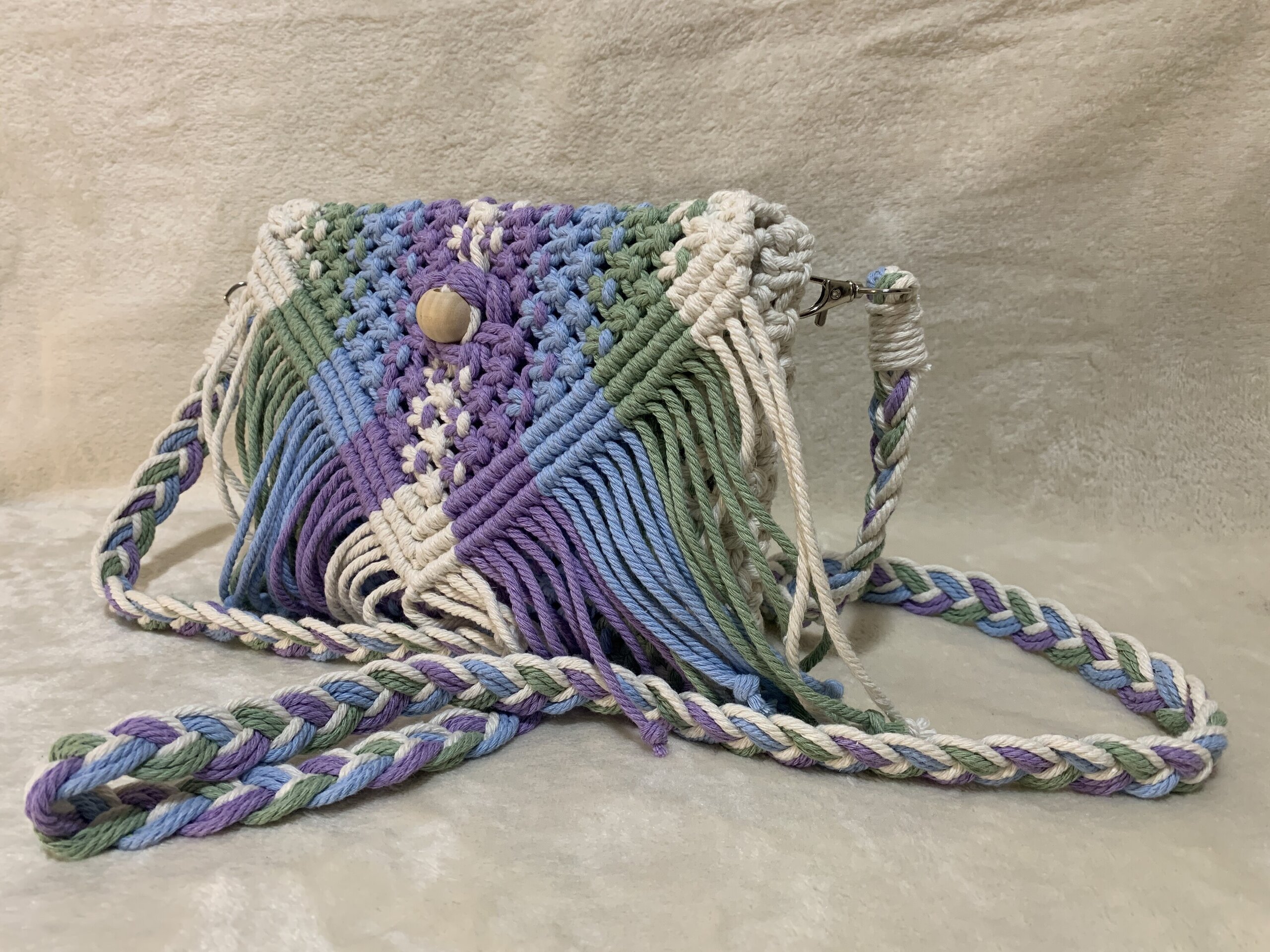 Bolso 4 colores en macramé - 3