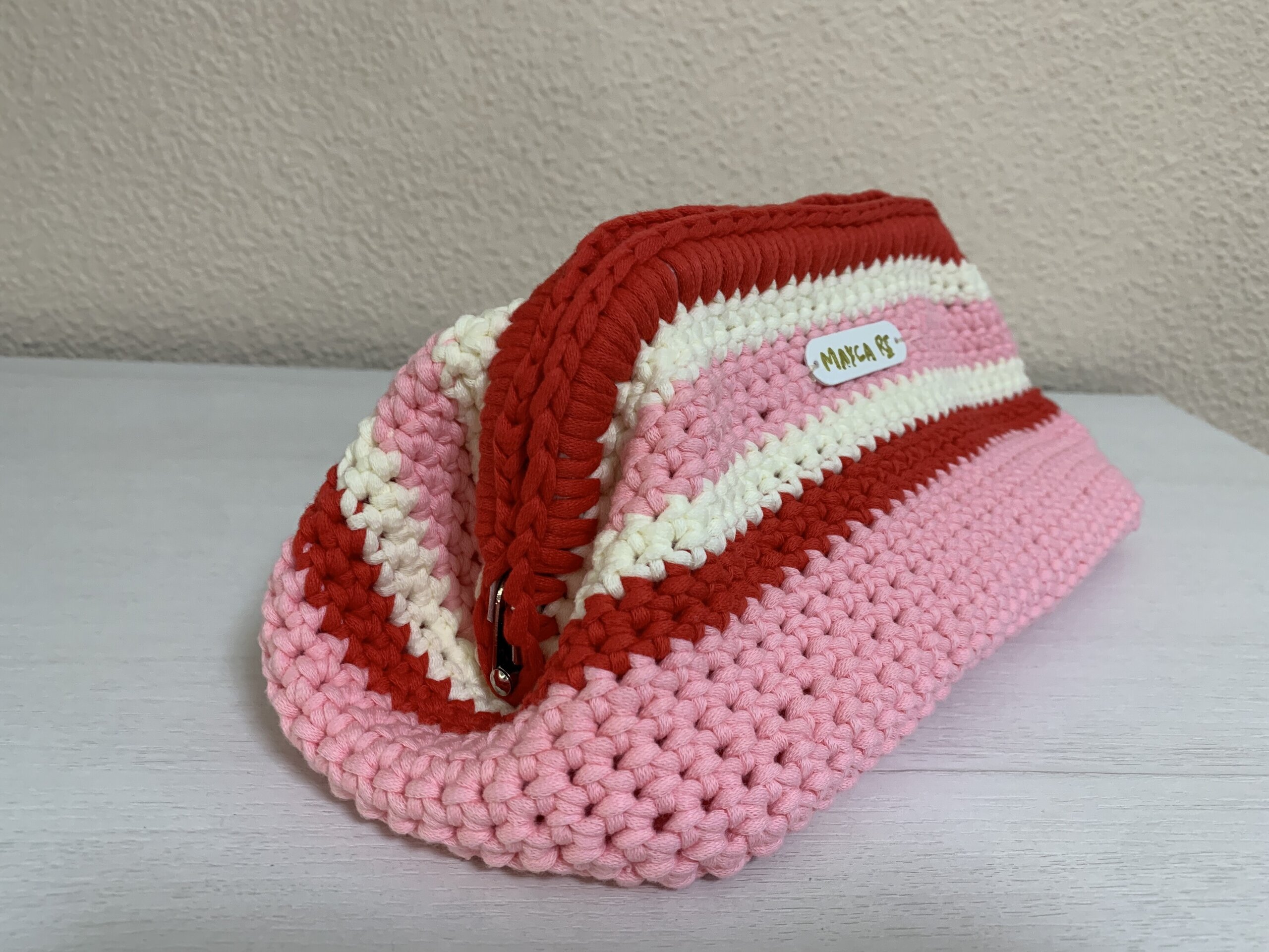 Neceser Rosa rojo y blanco - 3