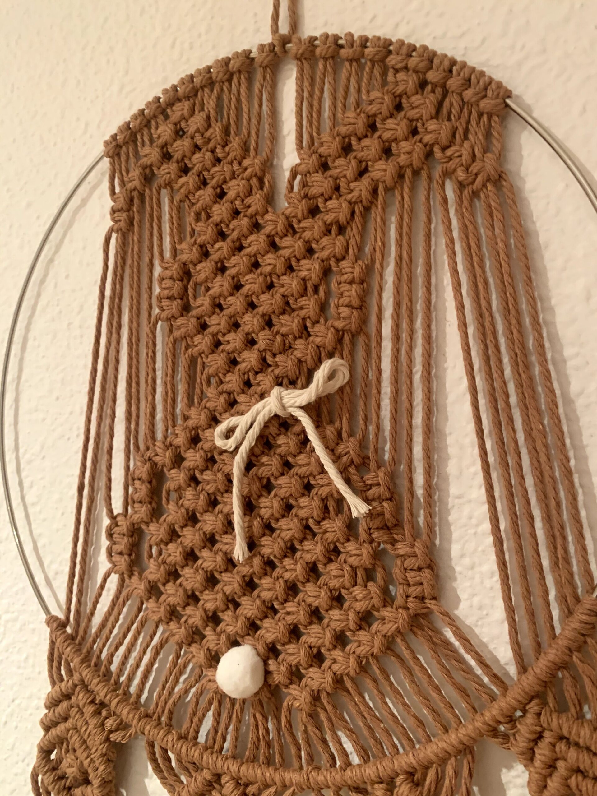 Tapiz Conejo de macrame marrón - 6