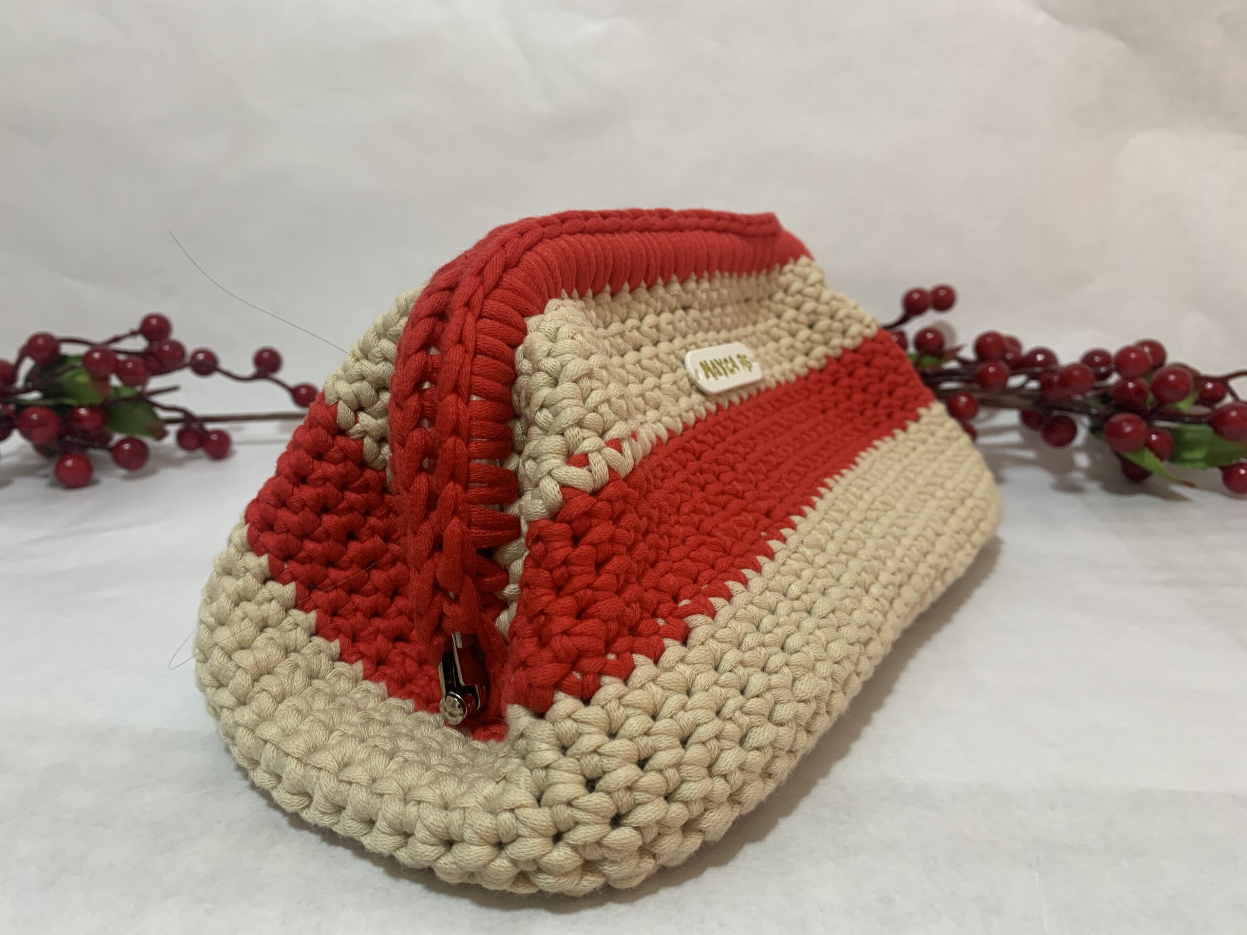 Neceser Beige y rojo - 2