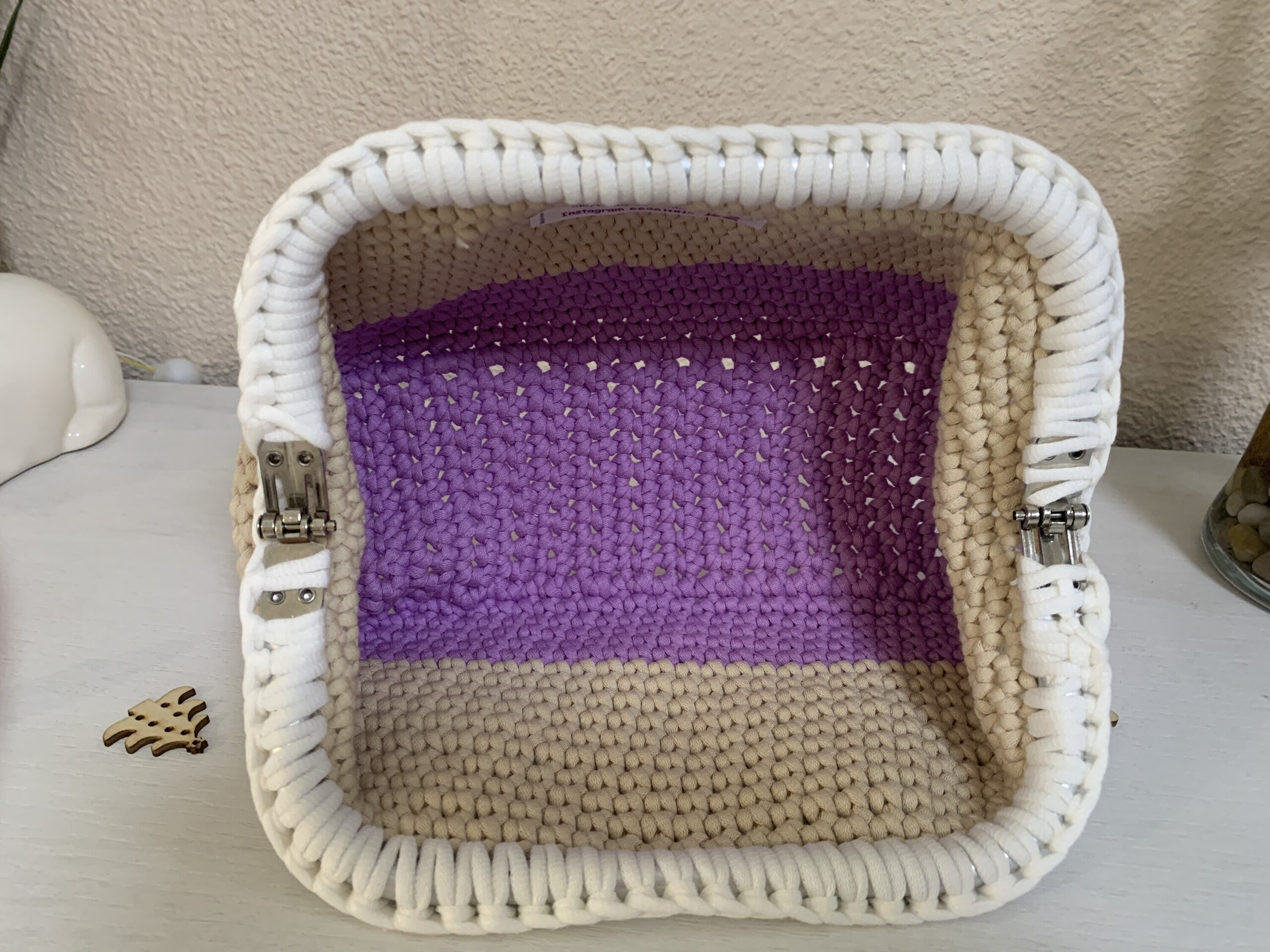 Neceser Beige y Lila - 5