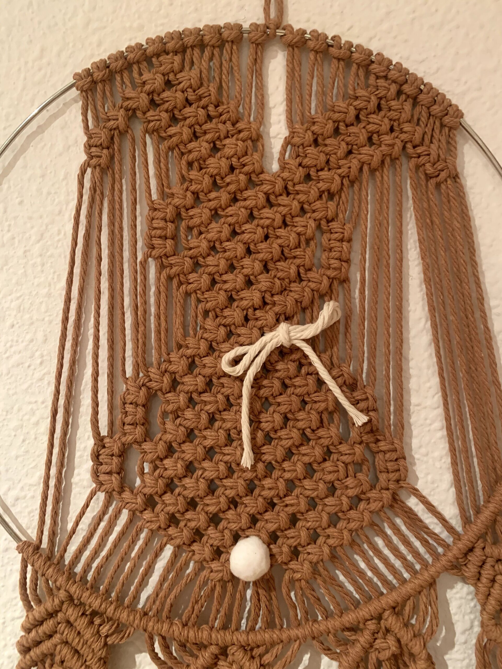 Tapiz Conejo de macrame marrón - 4