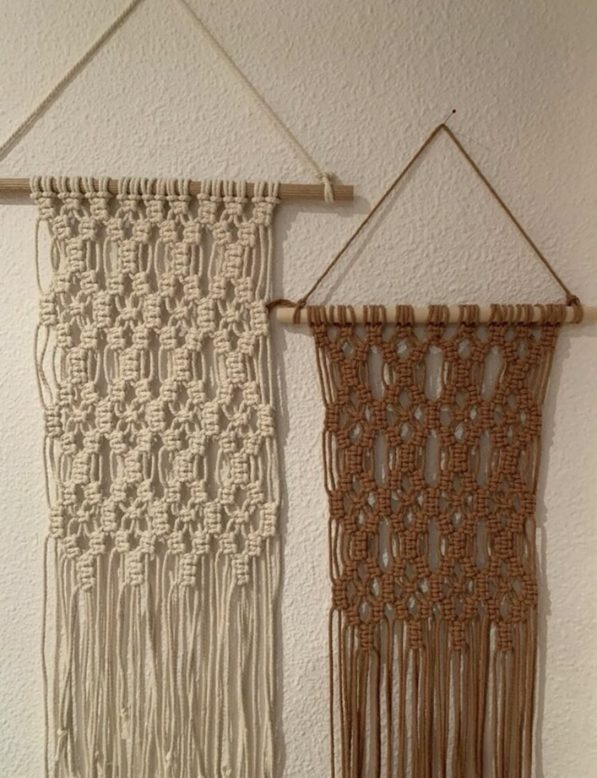 Juego dos tapices macramé - 2