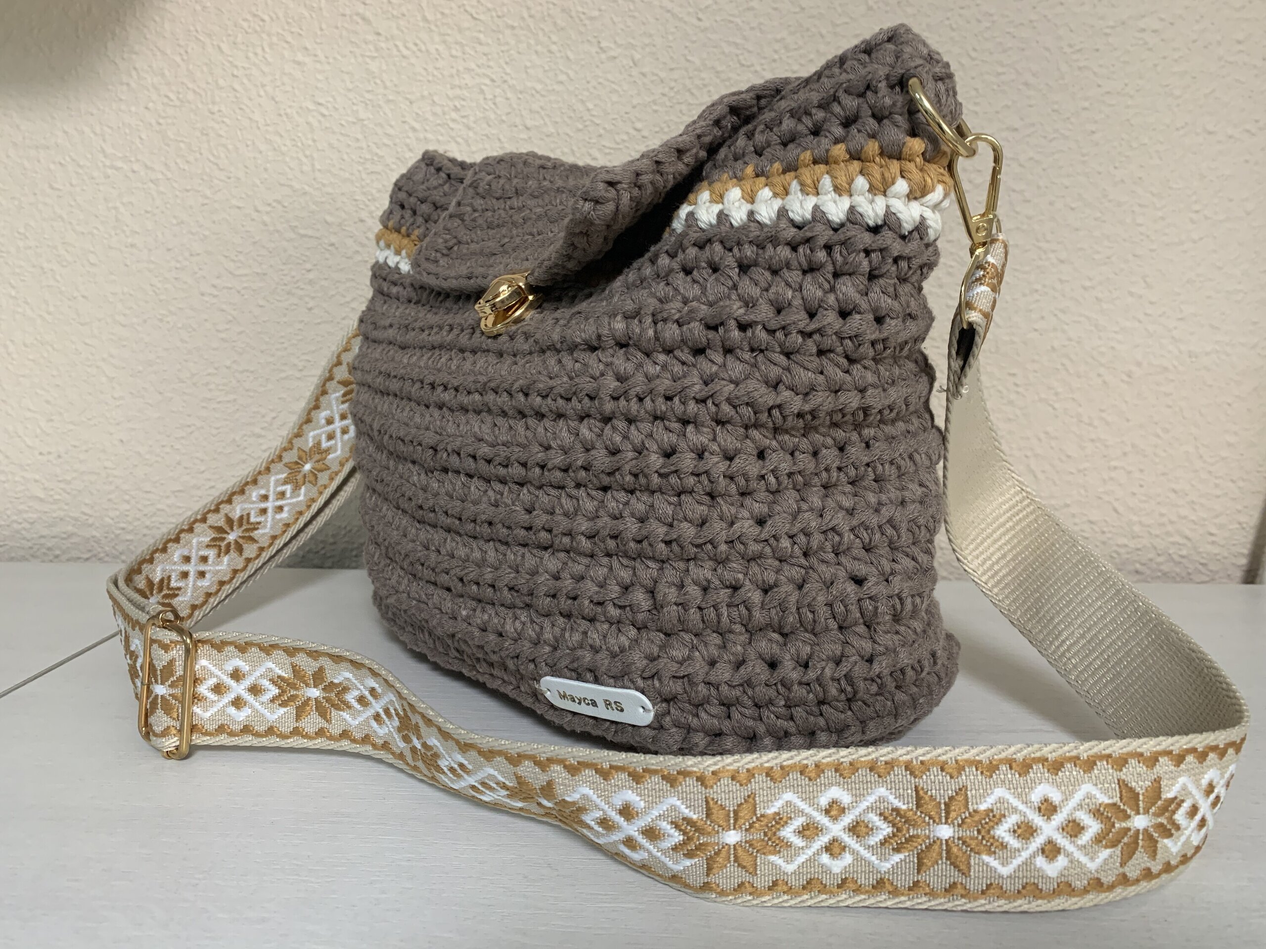 Bolso modelo Estrella crochet hecho a mano - 4