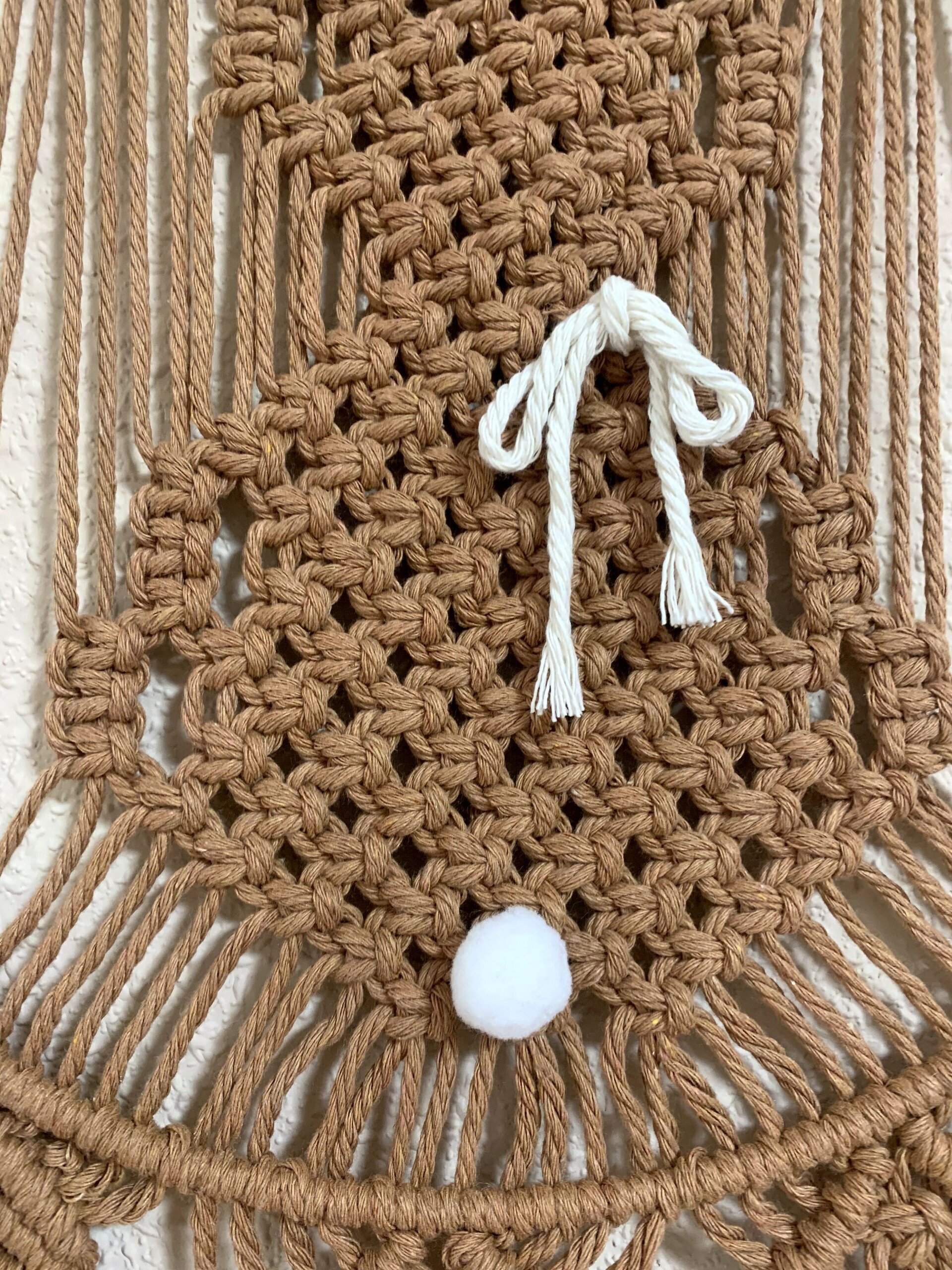 Tapiz Conejo de macrame marrón - 8